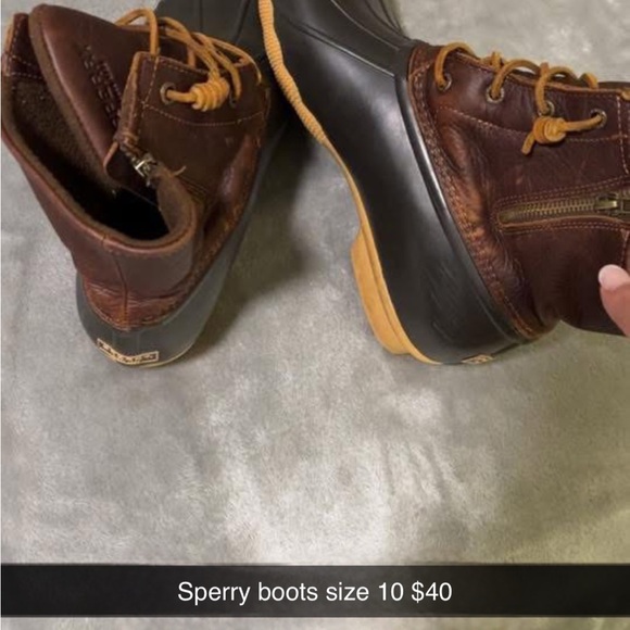 Sperry women’s Dark Brown Leather Boots - Picture 1 of 1